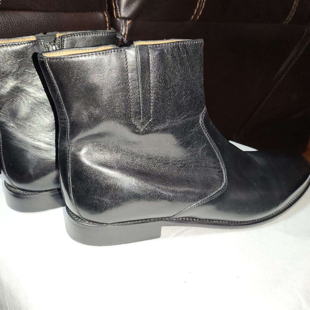 Mens black Florsheim Hugo Boots New without box size 11.5